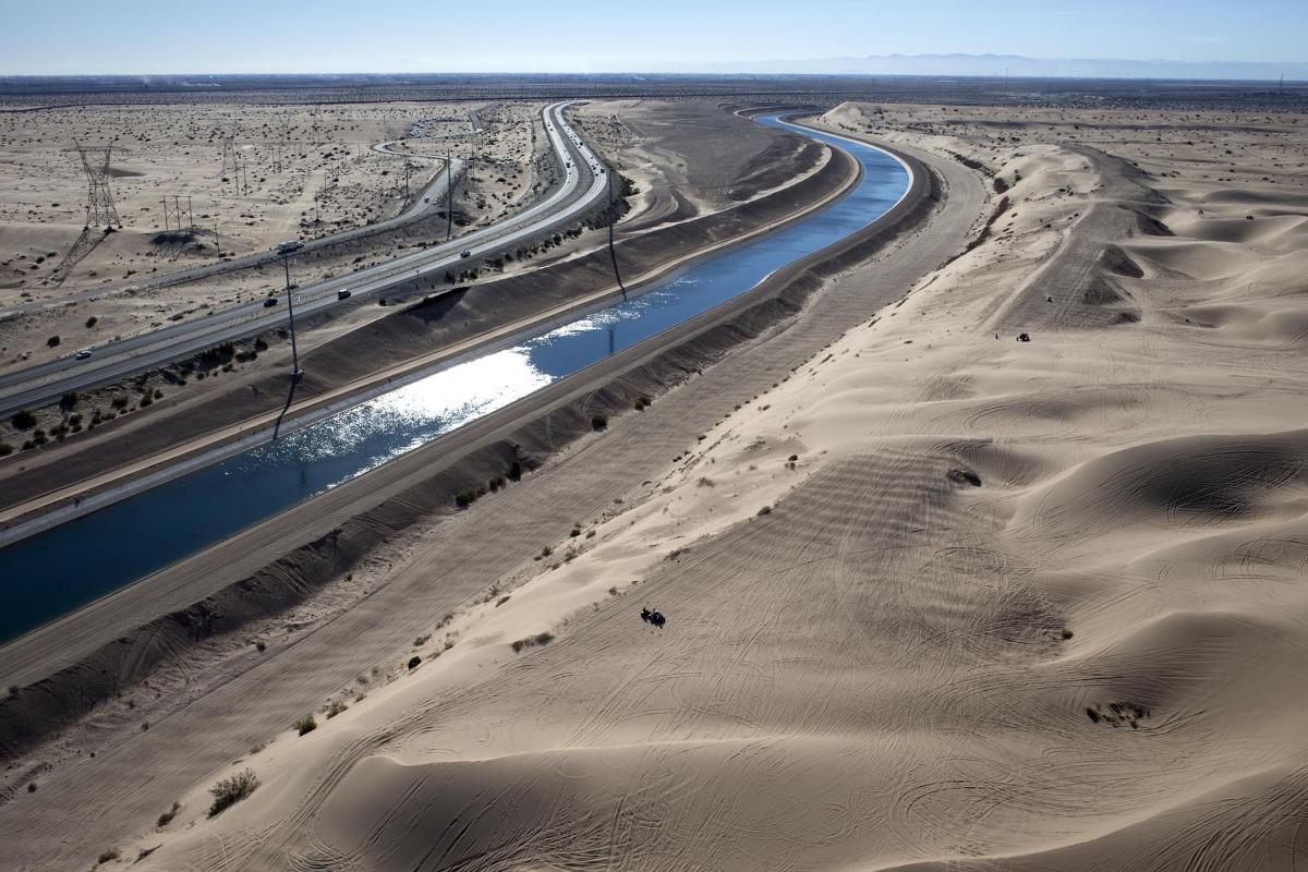 The All American Canal delivers approximately 3.1 million acre-feet of Colorado River water annually to 500,000 acres of farmland and nine cities in California’s Imperial Valley.