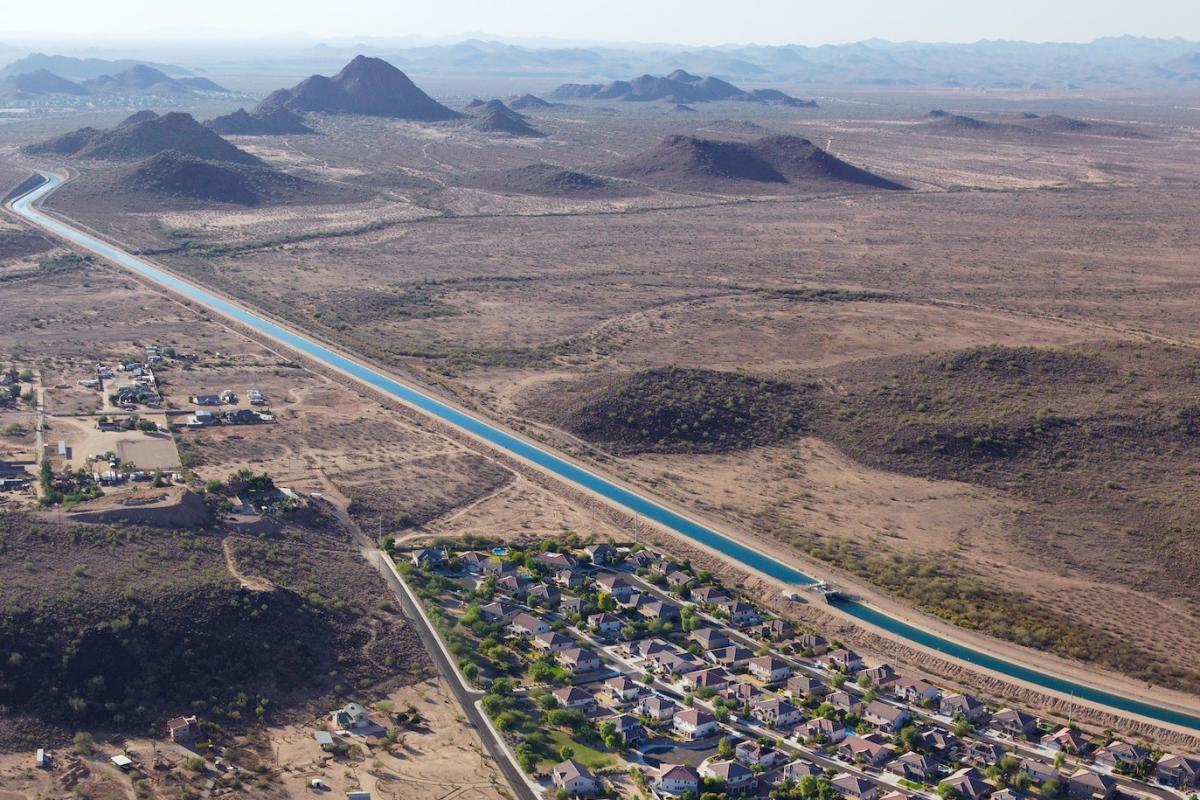 The Central Arizona Project, with its 336 miles of aqueducts, tunnels, pumping plants, and pipelines delivers Colorado River water to Central and Southern Arizona