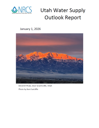 Utah Water Supply Outlook Report Cover Page